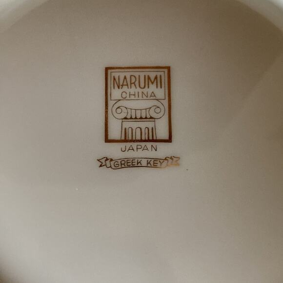 Vintage Narumi Japan “Greek Key” Elegant Covered Serving Bowl - Picture 12 of 16